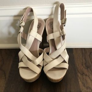 Vince Camuto Cork Heel Sandal